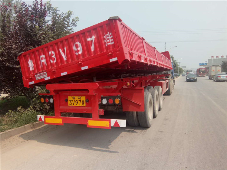 自卸侧翻半挂车